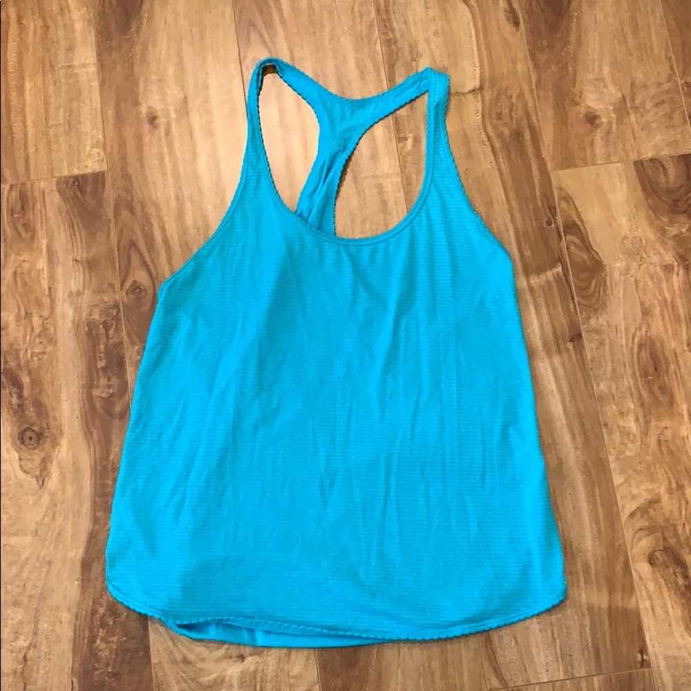 Lululemon Teal Scalloped Tank